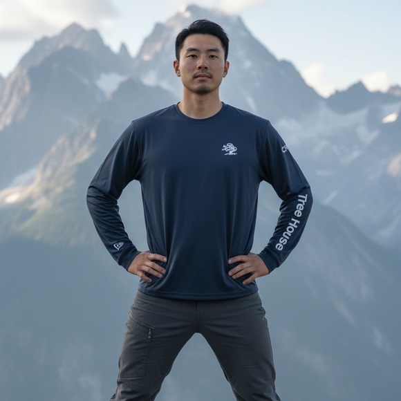 Next Level Apparel Other - Men's Treehouse Brewing Navy Long Sleeve T-Shirt- Size XL